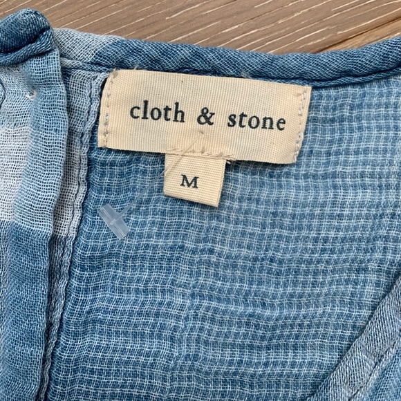 Cloth&Stone Anthropologie plaid crop top - Picture 4 of 6